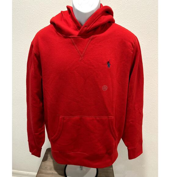 Polo Ralph Lauren Men's Fleece Hoodie, RL 2000 Red Size Medium M B48 - Picture 1 of 9